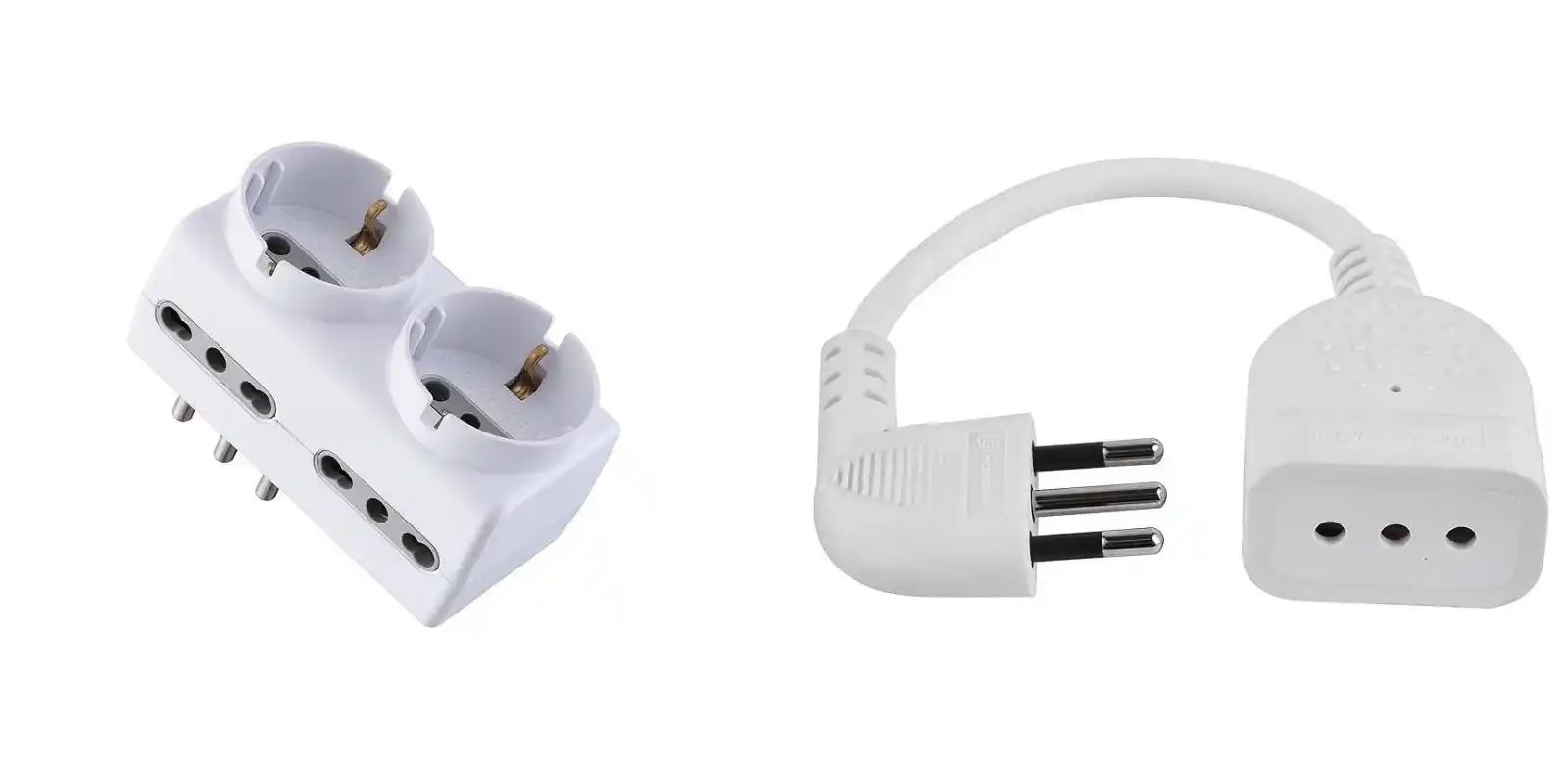 Image from PrezzoFolle: 🛍 _Electraline 71063 Adattatore Spina Tedesca Multipresa 6 Posti 2 Sc...