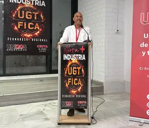 Image from UGT FICA: _*En el 3º Congreso Regional de UGT FICA Ceuta, celebrado recientement...