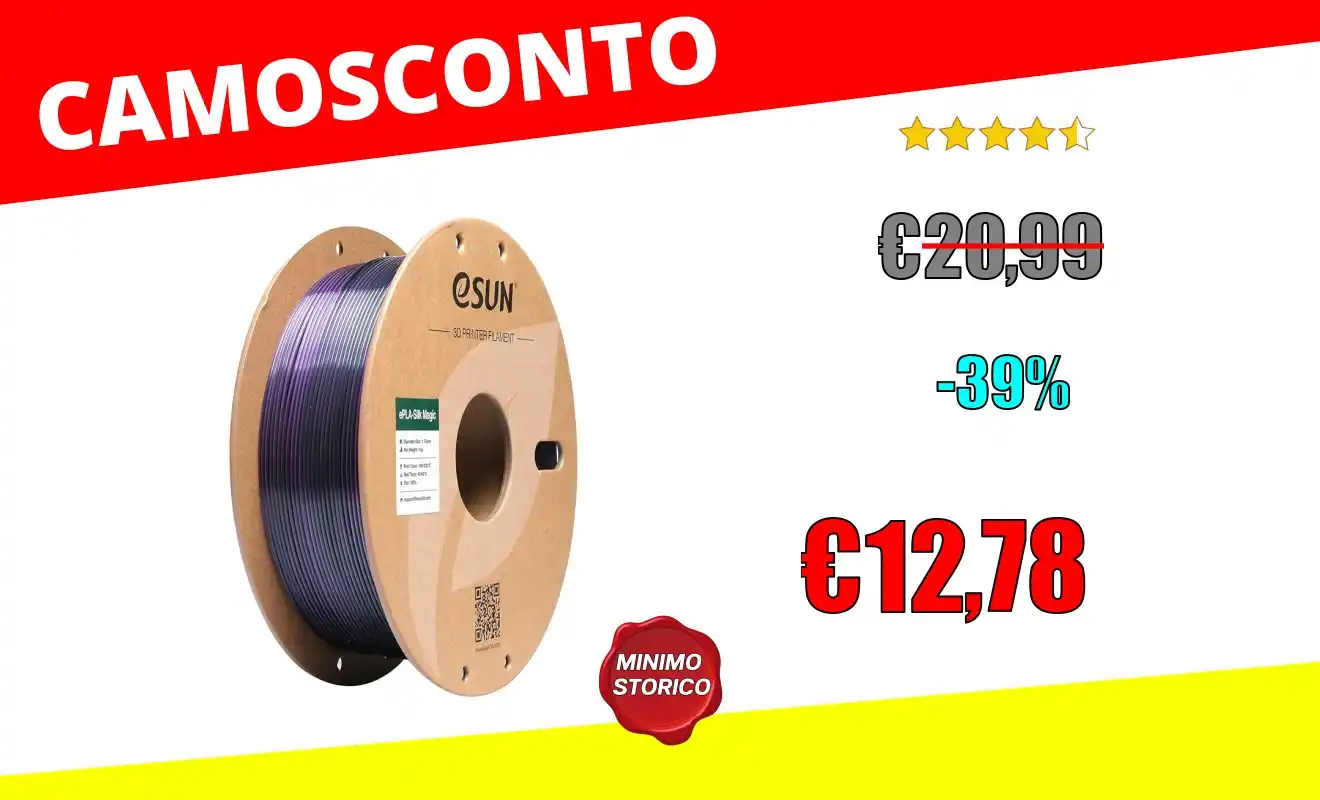 Image from OfferteSconto: *eSUN Silk Filamento PLA a doppio colore da 1,75 mm, filamento per sta...
