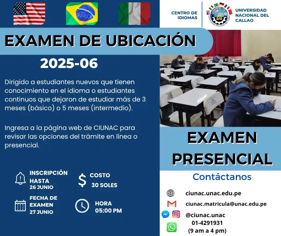 CENTRO DE IDIOMAS UNAC post