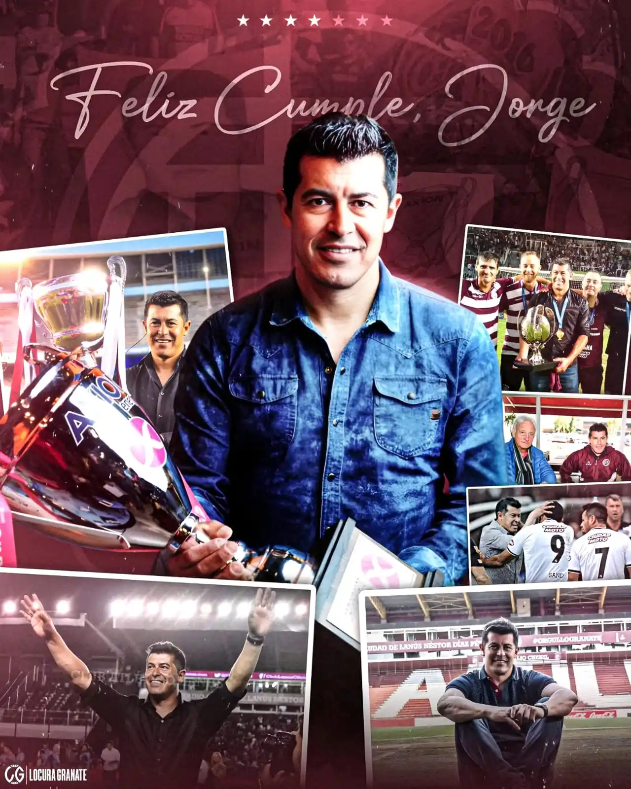 Image from LOCURA GRANATE: Feliz Cumple al DT más ganador de la historia de Lanús. 🇱🇻⭐️⭐️⭐️  Jo...