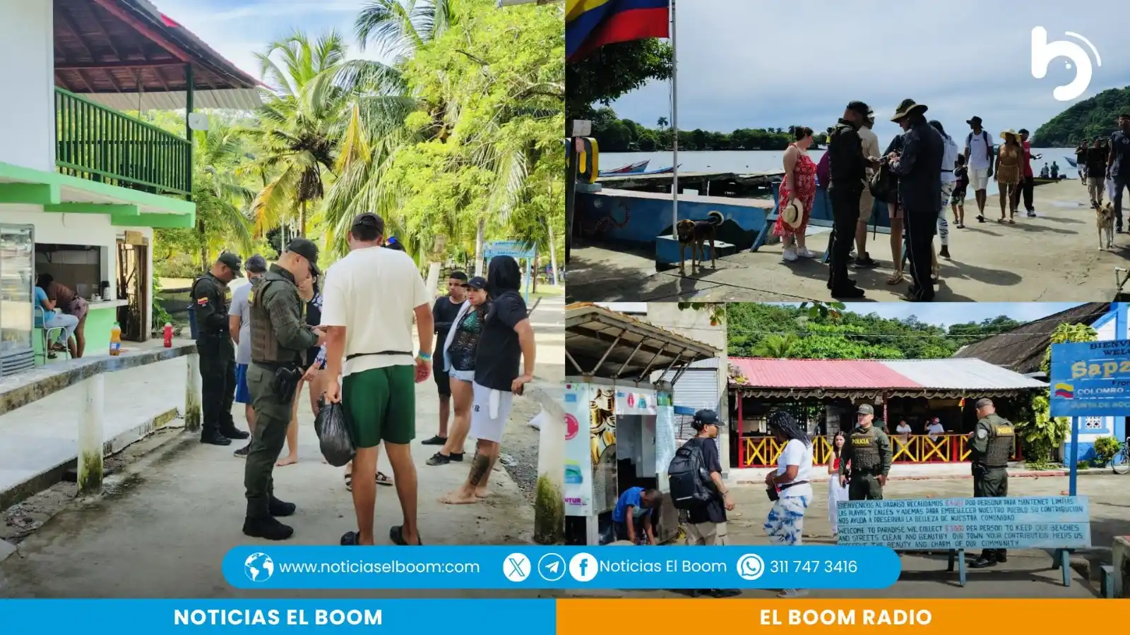 Image from Noticias El Boom: https://noticiaselboom.com/policia-refuerza-seguridad-en-playas-de-sap...