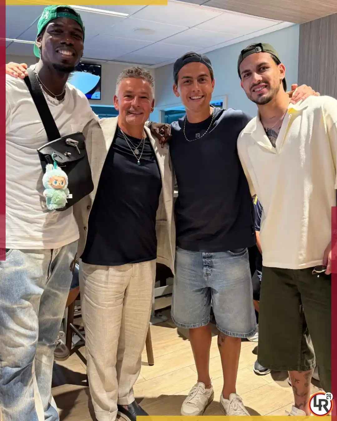 Image from Laroma24.it: 🤩 *Incontro speciale a Miami* 📍 🙌🏻 *Paulo Dybala e Leandro Parede...