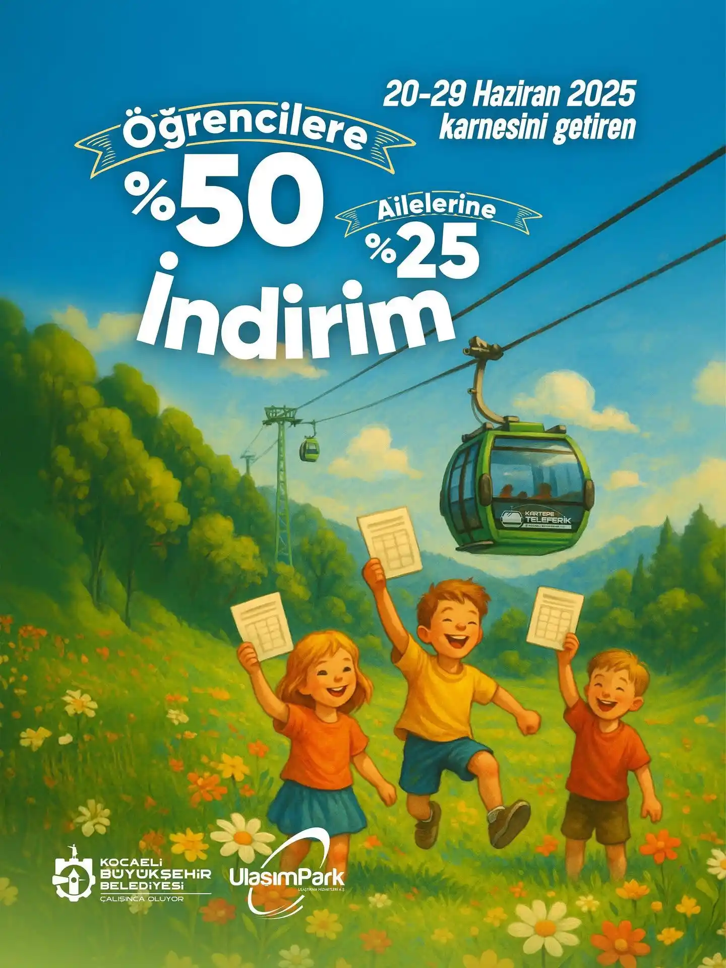 Image from Kocaeli Büyükşehir : 🎉 Karne Sevincini, Kartepe Teleferik’te Yaşa! 🚠  Öğrencilerimize öze...