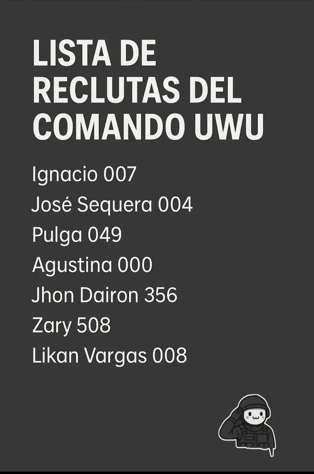 El Comando UwU del Sety post