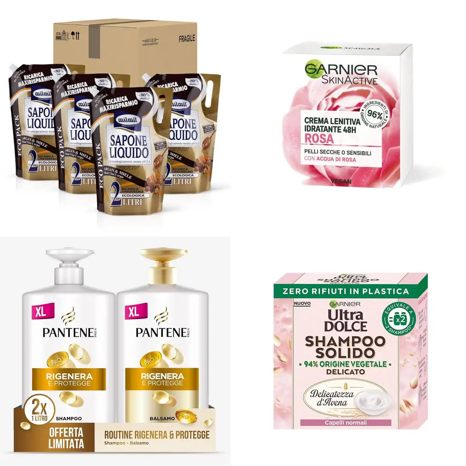 Image from OfferteSconto: *Milmil Sapone Liquido, Fragranza Argan & Miele* ❌ ~20,49€~  💶  *9,16...