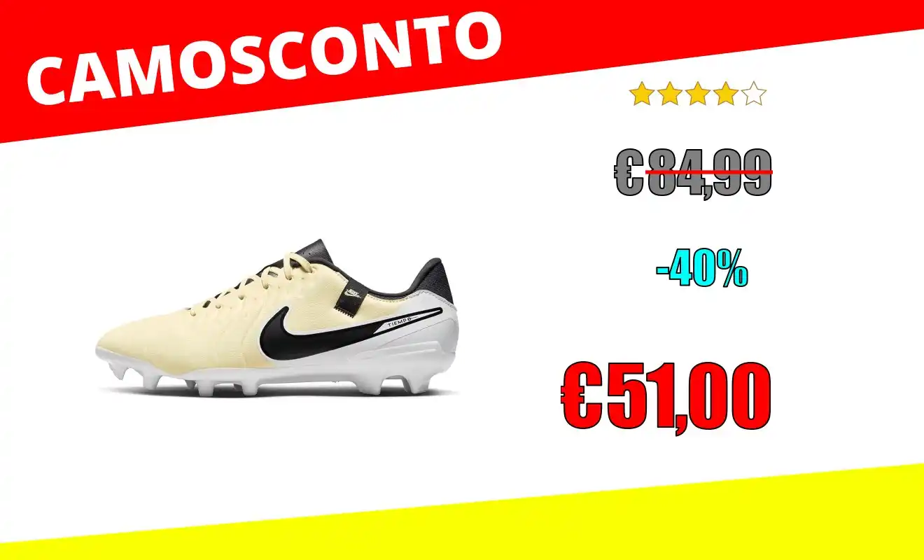 Image from OfferteSconto: *Nike Legend 10 Academy Fg/MG, Scarpe da Calcio Uomo*   ❌ ~84,99€~  💰...