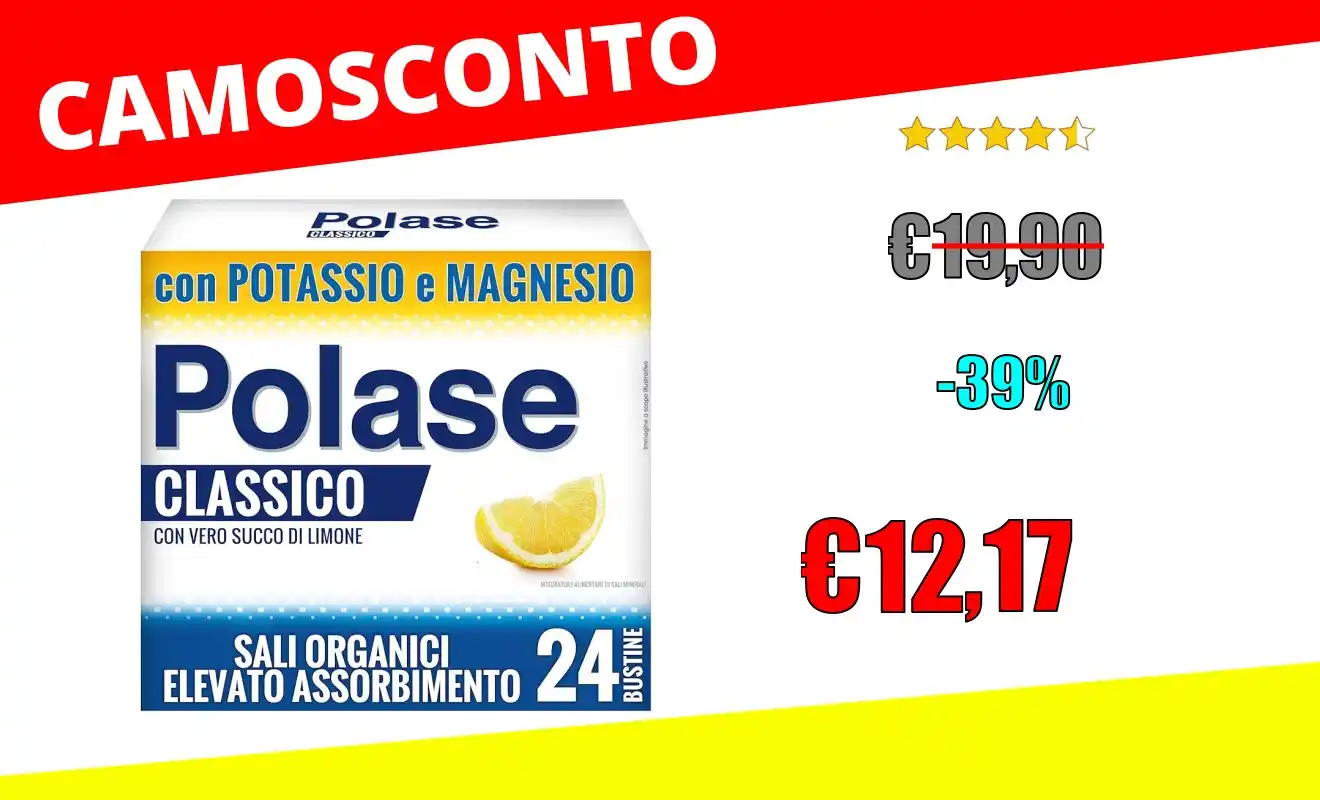 Image from OfferteSconto: *Polase Classico, Magnesio e Potassio* ❌ ~19,90€~ 💰Sconto del *-39...