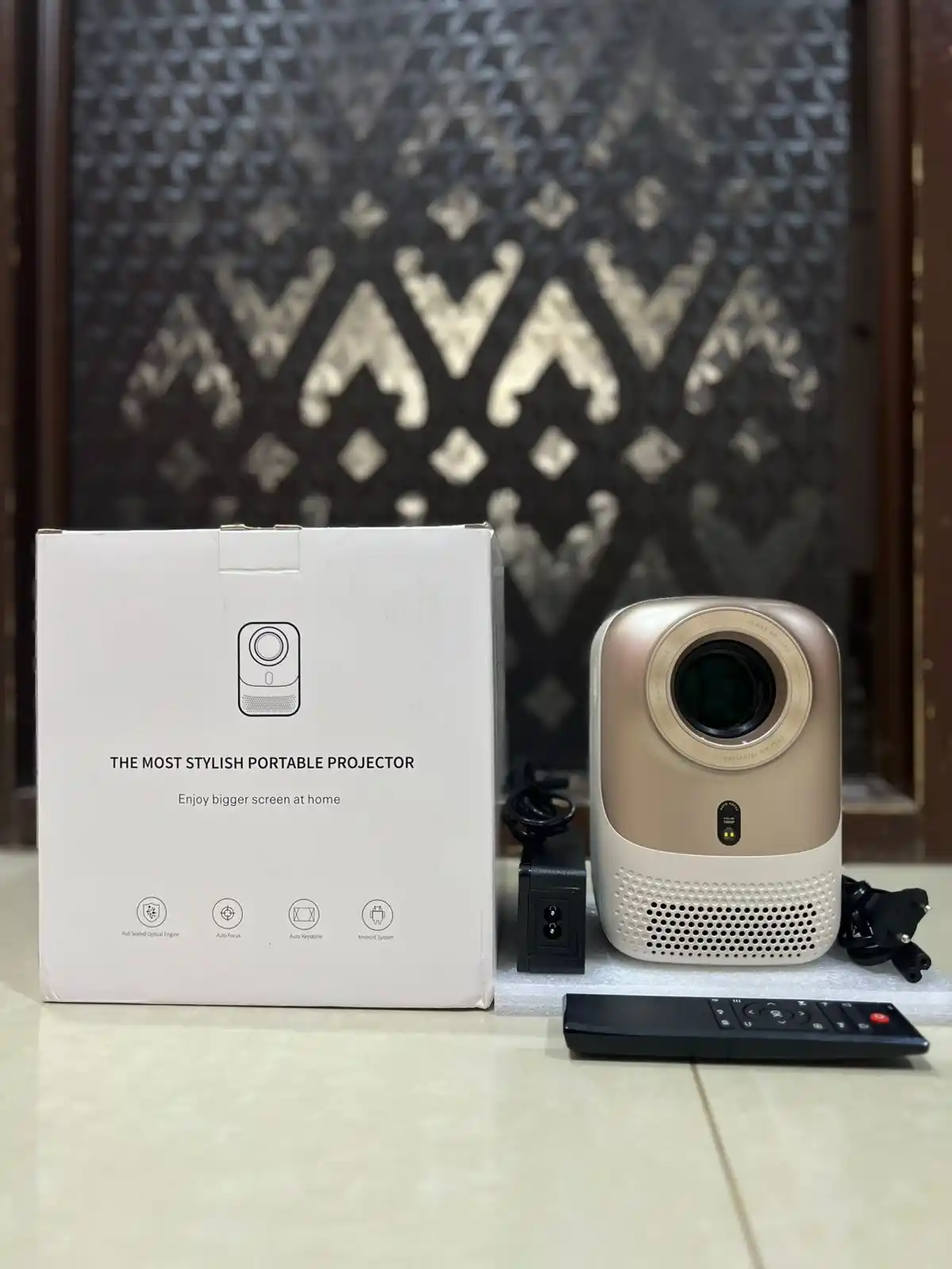 Image from 24/7 ONLINE MARKETING: Protable Projector Full HD (4K) 1920*1080 Speaker + Wifi + Bluetooth T...