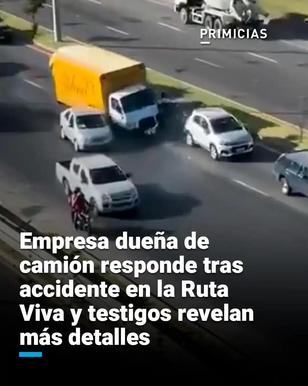 Image from PRIMICIAS: 📍 Quito  Tras el múltiple accidente de tránsito en la Ruta Viva, test...