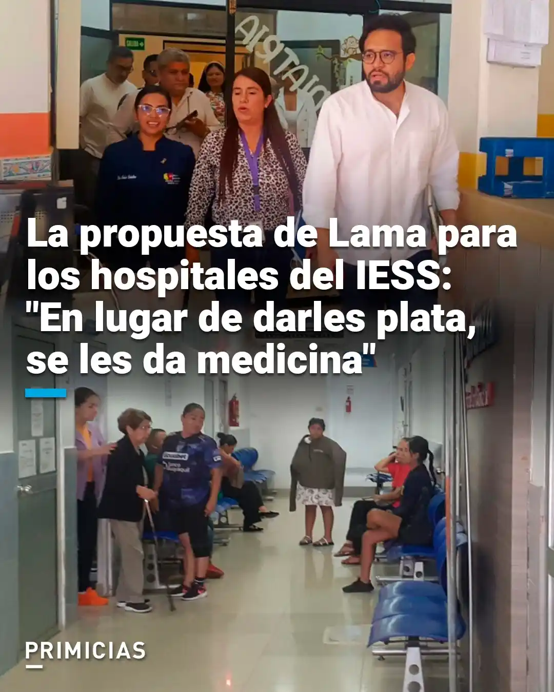 Image from PRIMICIAS: 👨⚕️ *Salud* El presidente del consejo directivo del IESS, Edgar Lam...