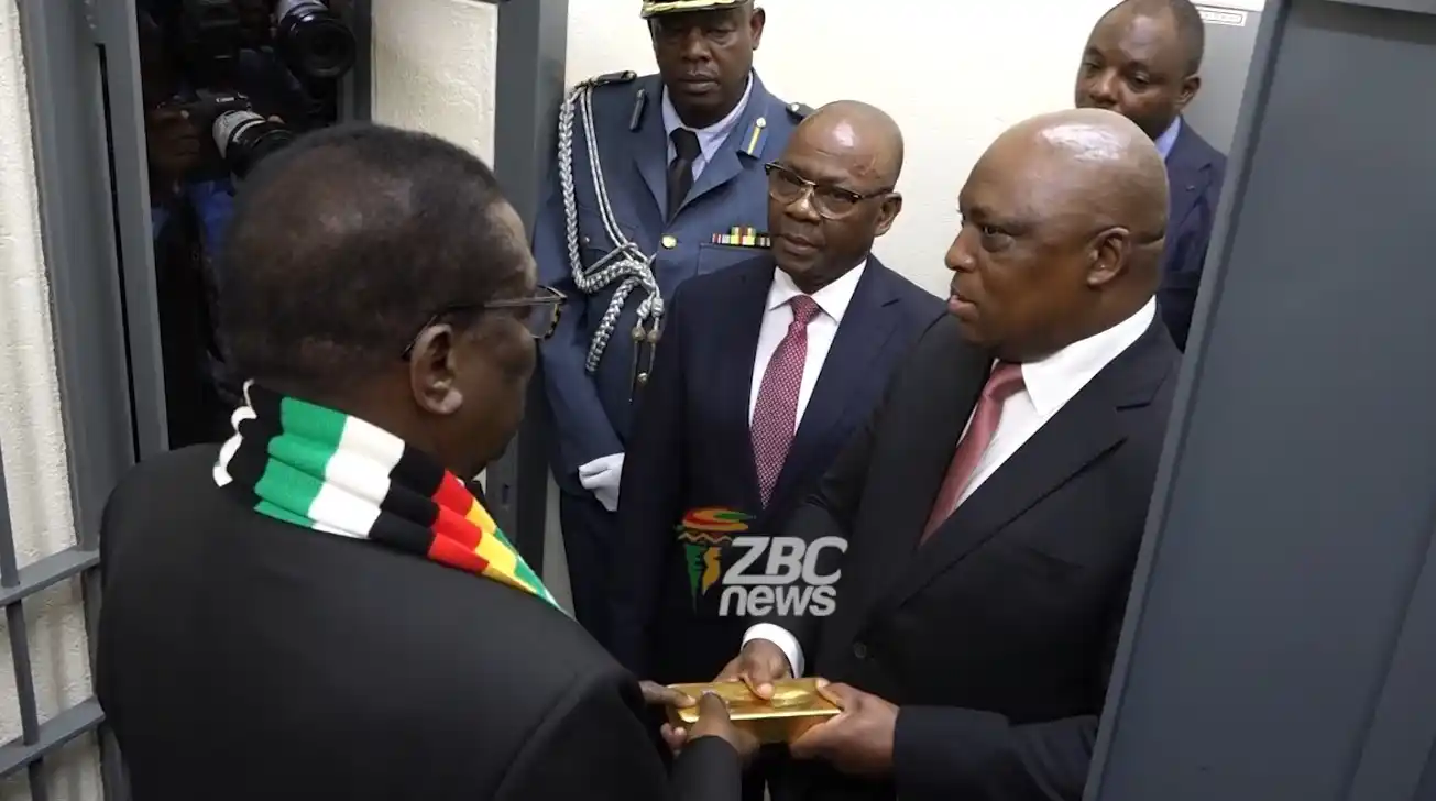 Image from ZBC News Online: THE country's economy is now reaping the fruits of President Emmerson ...