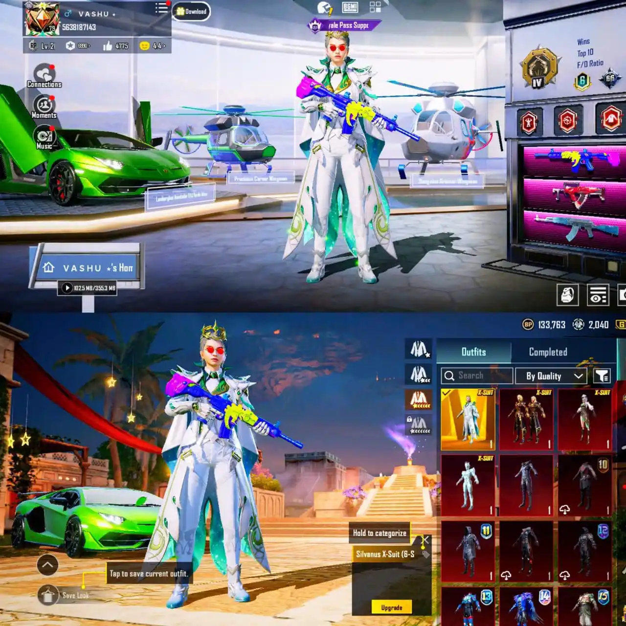 Image from ๐ฎ๐ณ ๐ ๐๐ฌ๐๐ก๐ ๐๐จ๐ ๐ฎ๐ณ: *๐บ23 KILL MSGS WITH XSUIT MAX & LAMBO WITH HEAVY MF๐บ* *LVL 79 + 118...