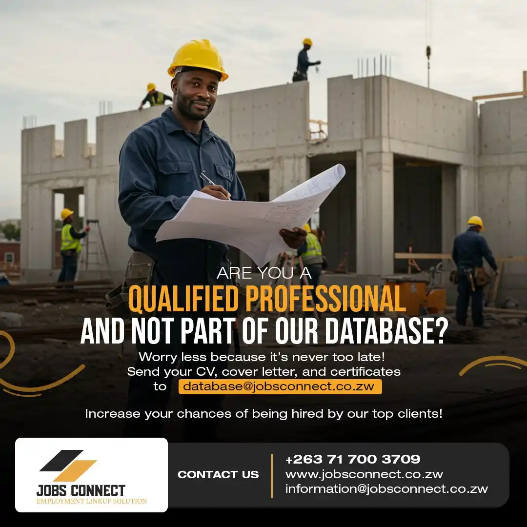 Image from Jobs Connect: Are you a qualified professional and not part of our database? Worry...