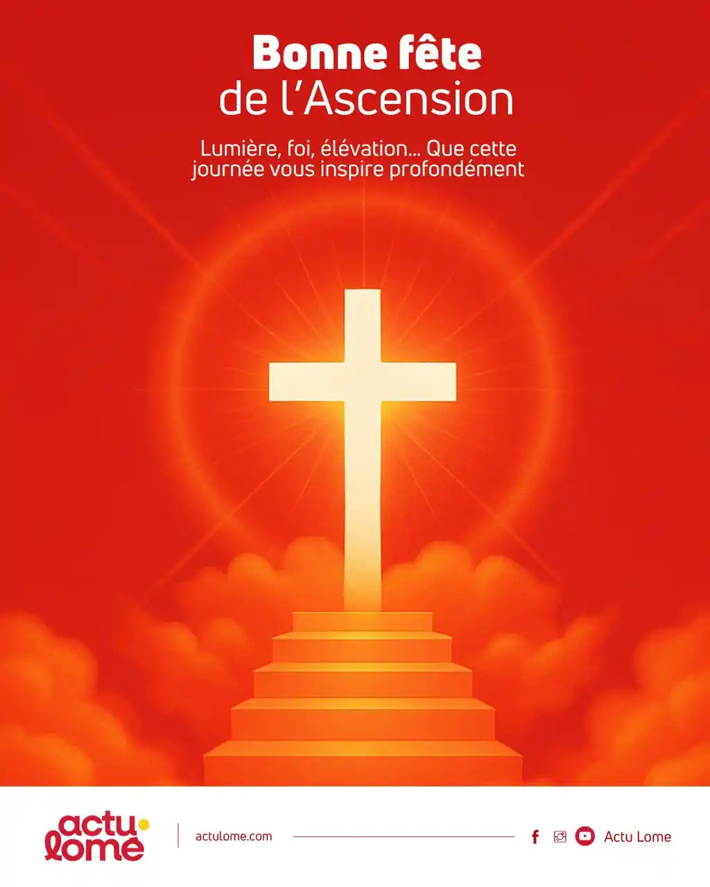 Image from Actu Lomé : Ce jeudi marque la fête de l’Ascension, célébrant l’élévation du Chris...