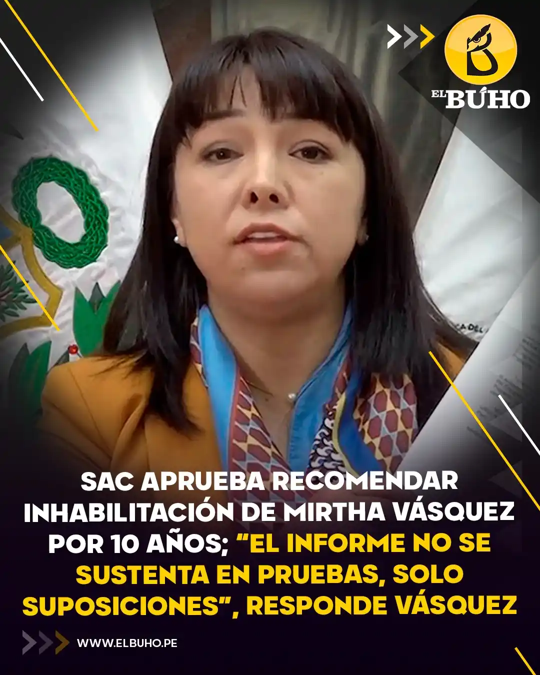 Image from El Búho.pe 🦉: ‼️‼️Con 12 votos a favor, la SAC aprobó el informe que recomienda inha...