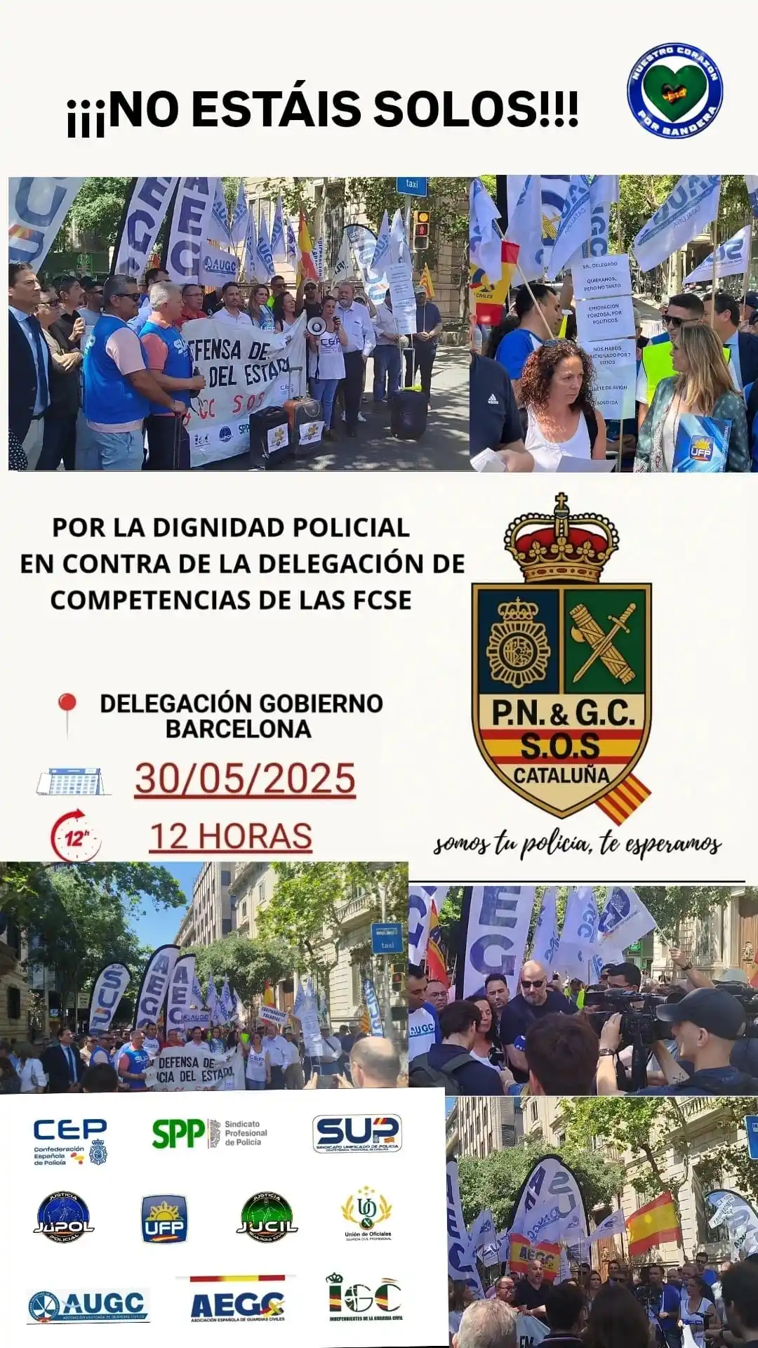 Image from 💚NUESTRO CORAZÓN POR BANDERA 💙: Desde la Asociación Nuestro Corazón por Bandera queremos manifestar qu...