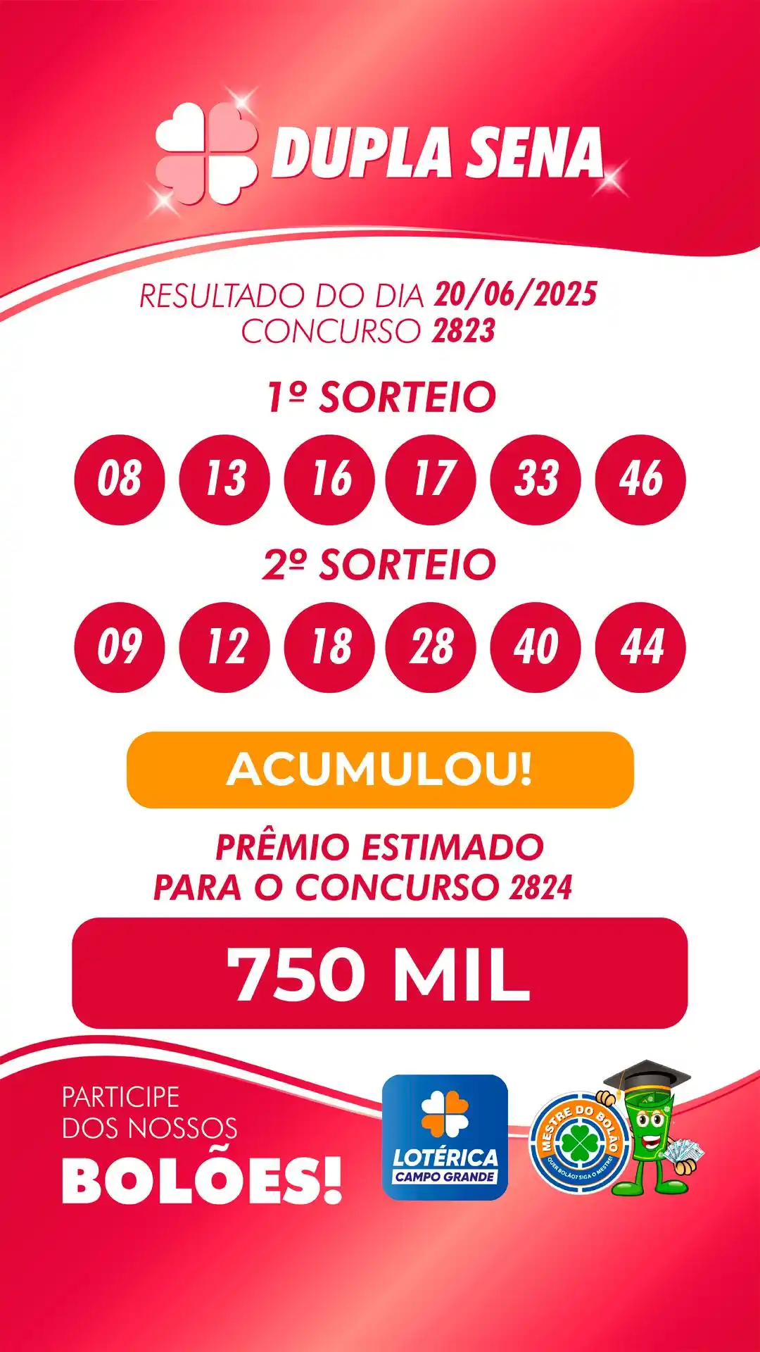 Lotérica Campo Grande | Mestre do Bolão 🍀 post