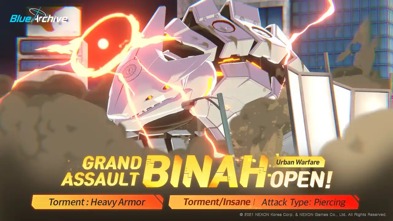 Image from Blue Archive Indonesia: *[Grand Assault Open Notice]*  The Grand Assault - Binah (Urban Warfar...