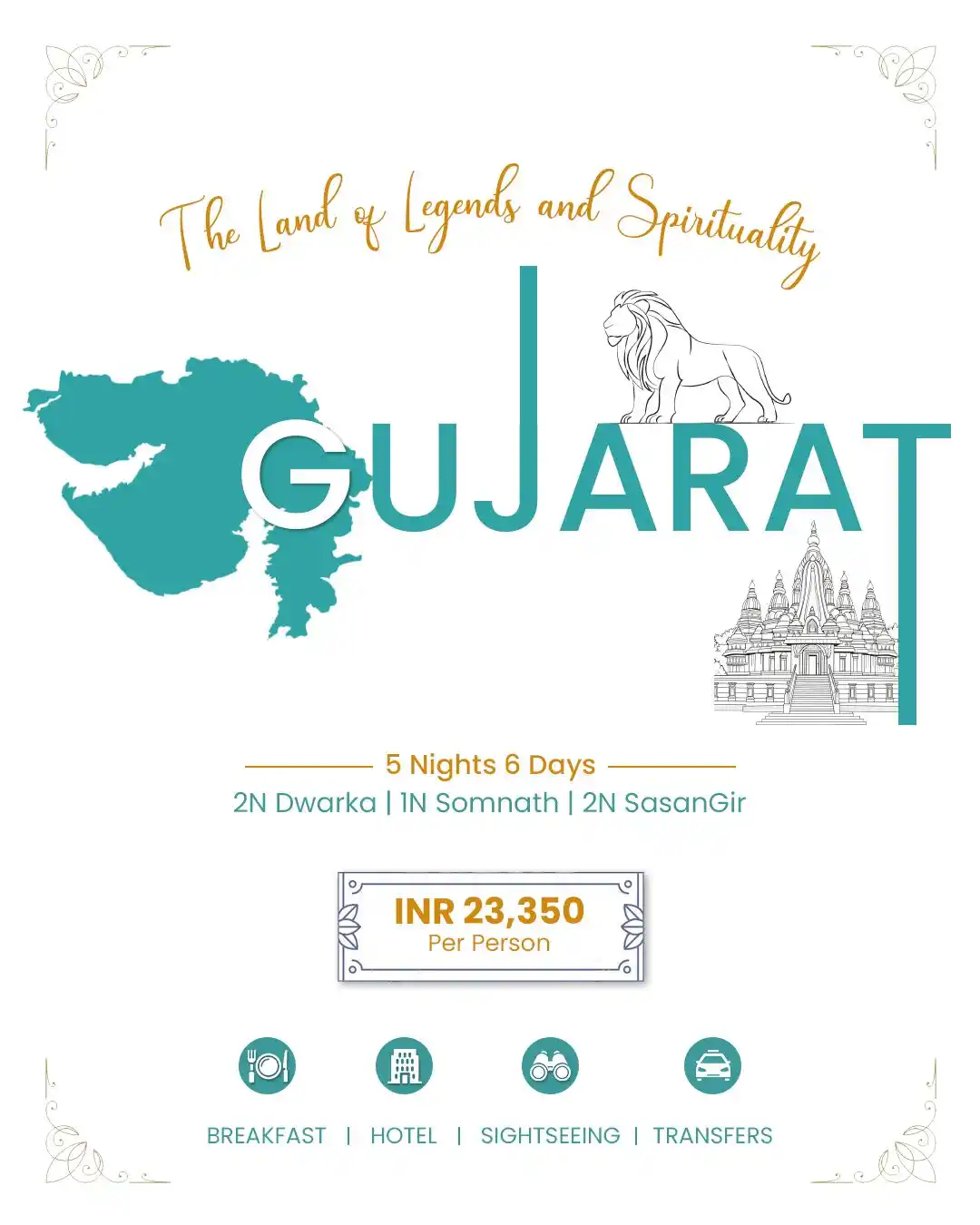 Image from UnXplore - [DMC/B2B]: 📍 *Gujarat FIT Package – 5N/6D* - B2C Ready   🕌 *Dwarka | Somnath | ...