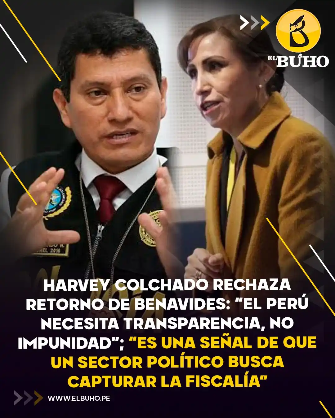 Image from El Búho.pe 🦉: ‼️‼️Harvey Colchado rechazó el retorno de Patricia Benavides como fisc...