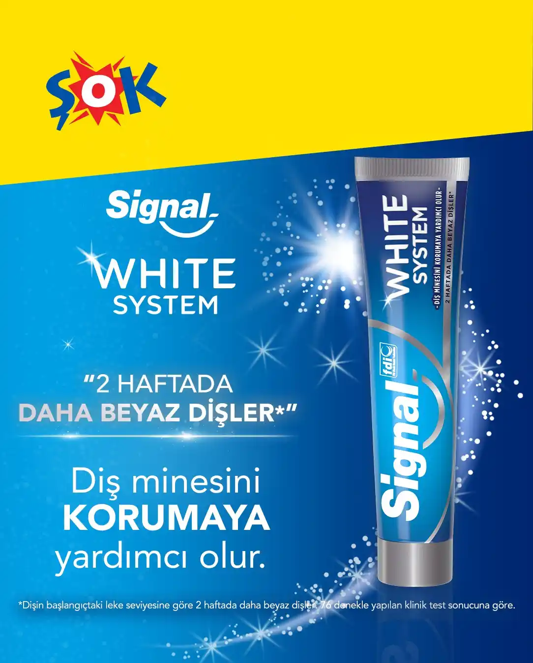Image from Şok Marketler: Hem beyazlık hem koruma bir arada! 2 haftada beyaz dişler için Signa...