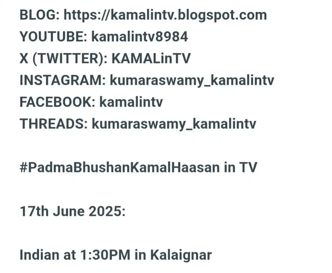 Image from Kamal Haasan In TV: <a class="text-blue-500 hover:underline cursor-pointer" href="/hashtag...