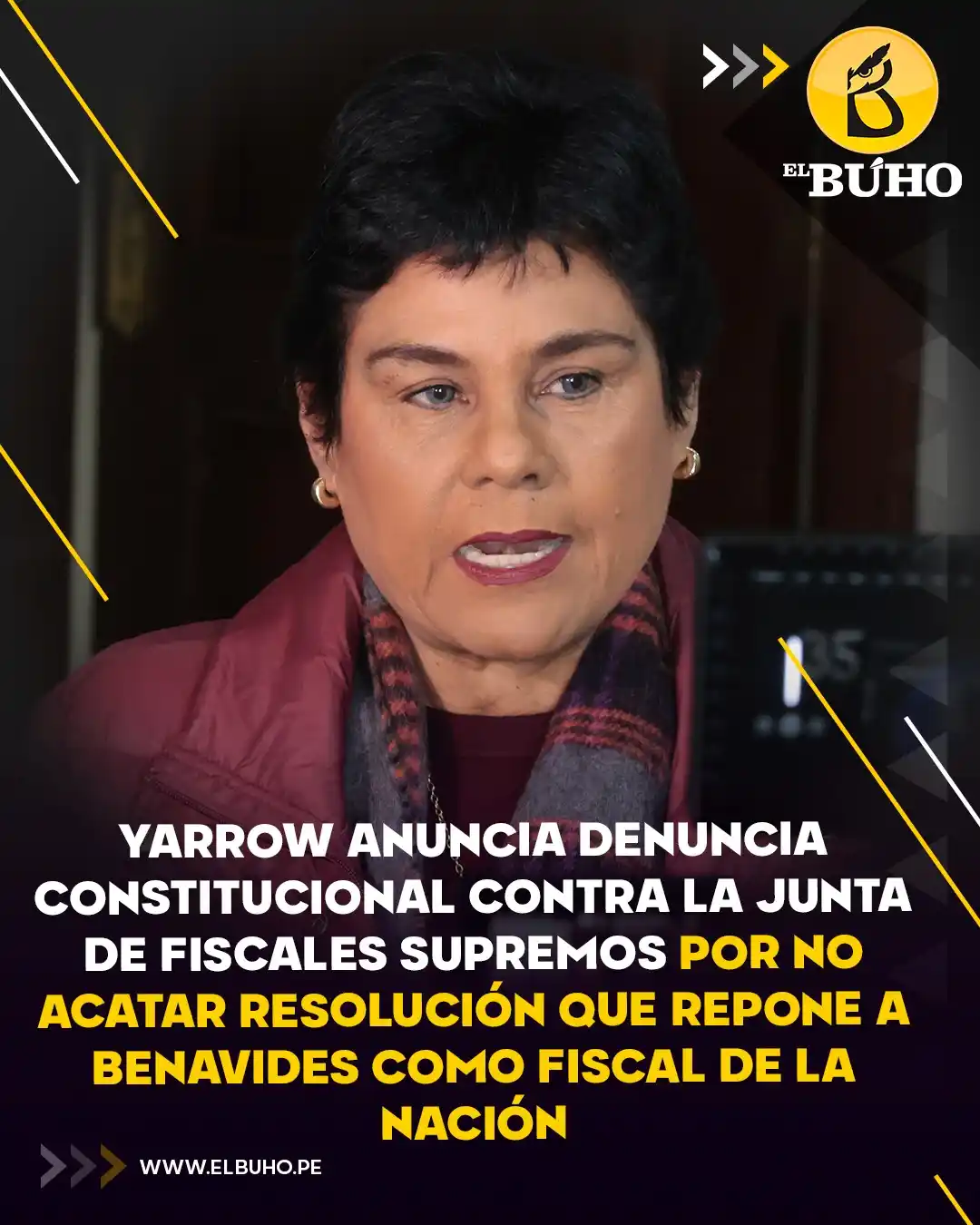 Image from El Búho.pe 🦉: 🤔🤔La congresista Norma Yarrow (Renovación Popular) confirmó que su b...
