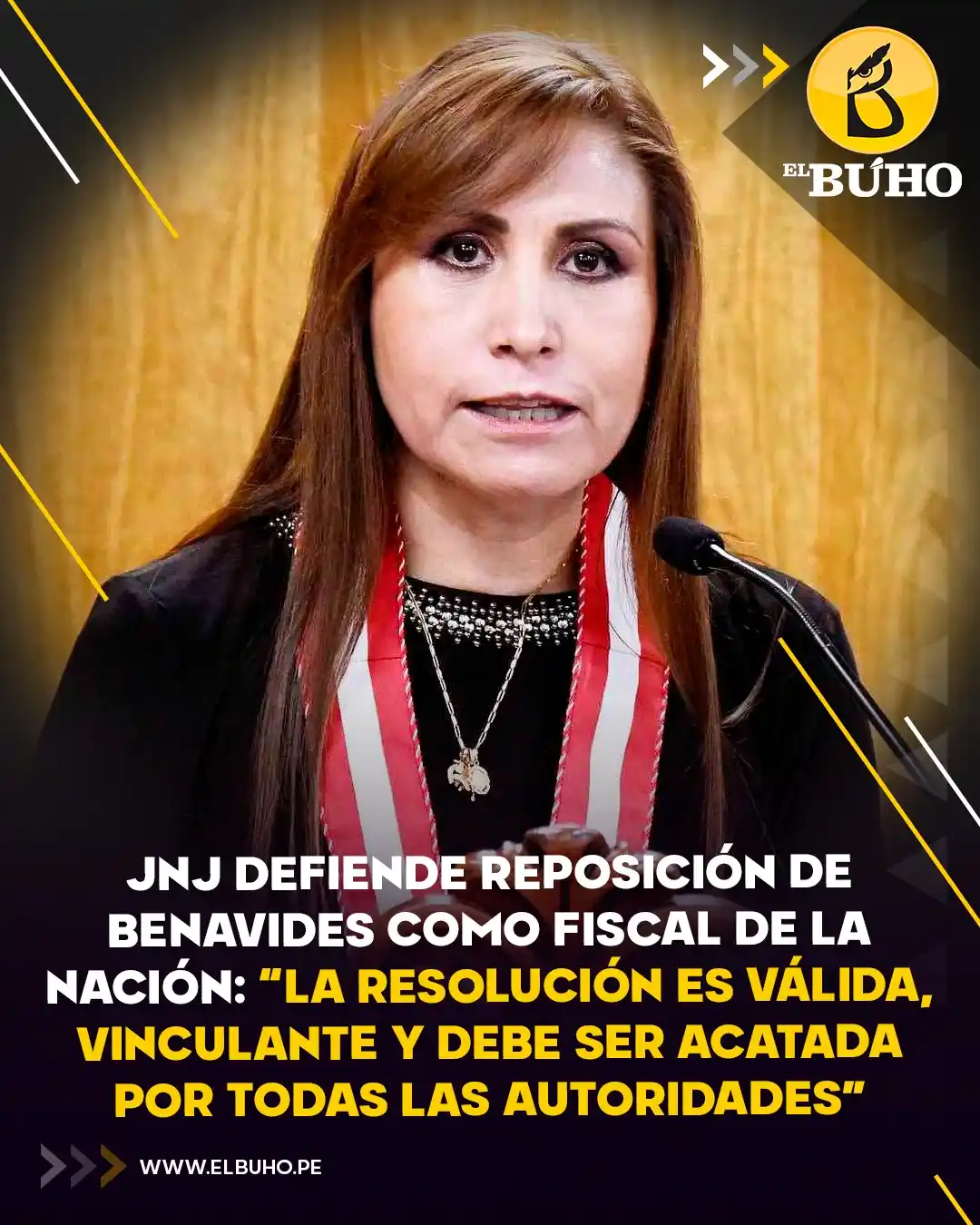 Image from El Búho.pe 🦉: 🤔🤔La JNJ defendió la reposición de Patricia Benavides como fiscal de...
