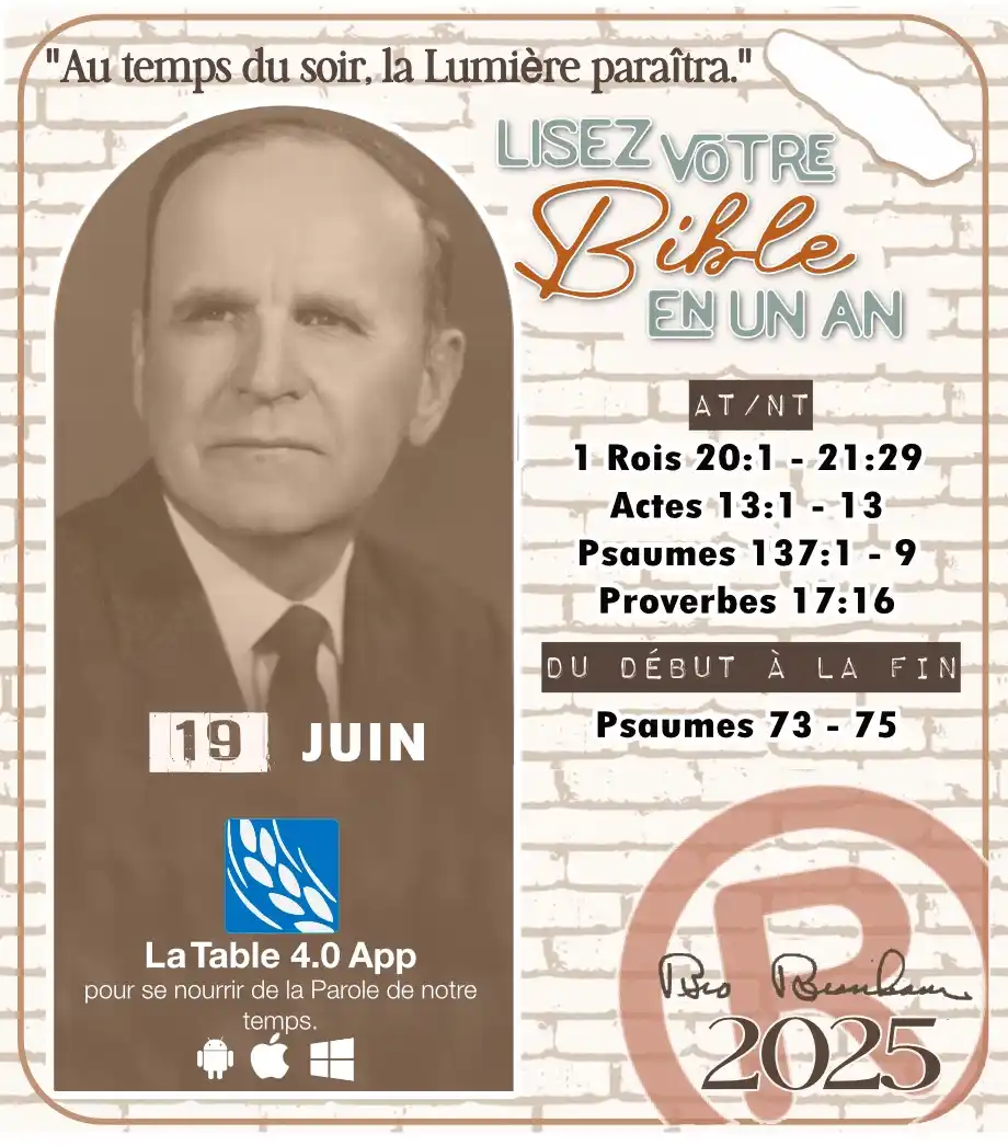 Image from PCI TV: 📖 *LISEZ VOTRE BIBLE EN UN AN* ®️ `19 JUIN 2025` > _“Je crois que l...