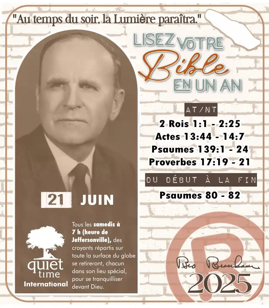 Image from PCI TV: 📖 *LISEZ VOTRE BIBLE EN UN AN* ®️ `21 JUIN 2025` > _“Je crois que l...