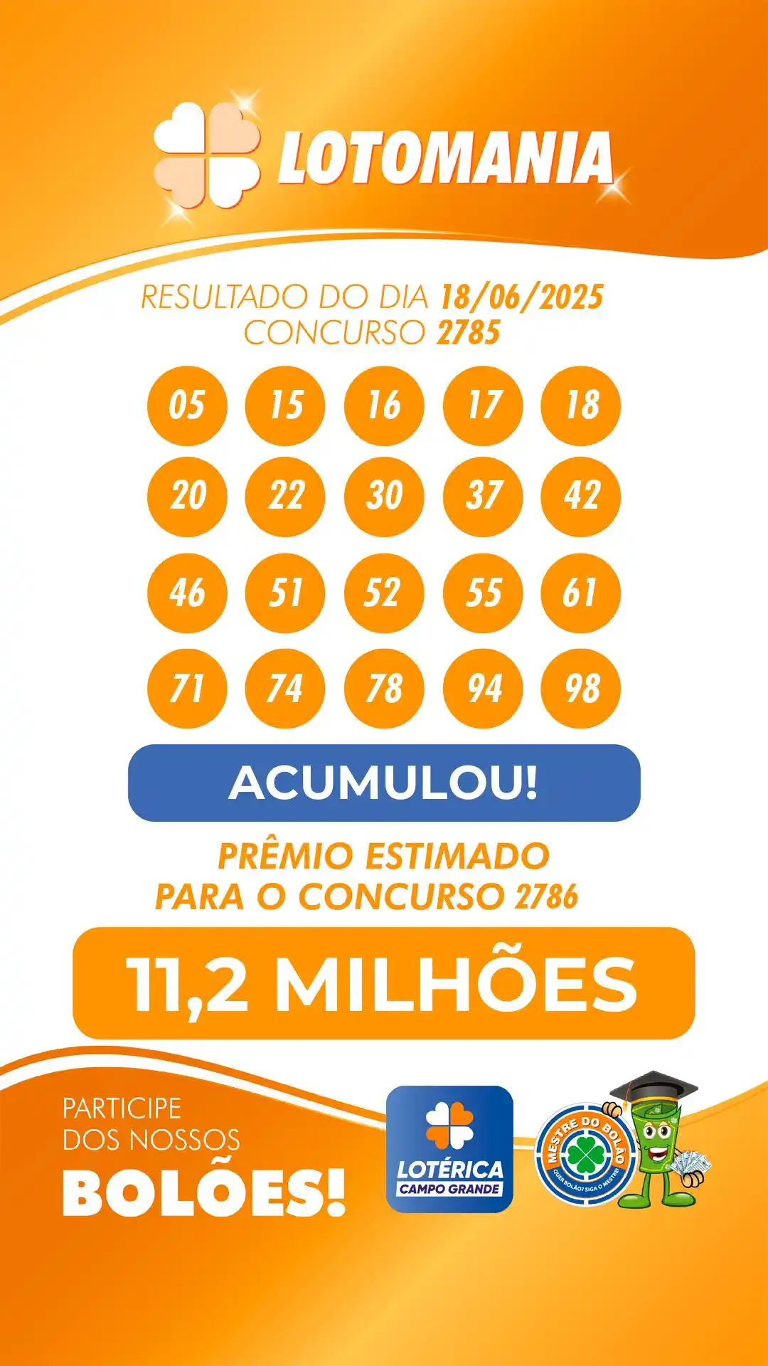 Lotérica Campo Grande | Mestre do Bolão 🍀 post