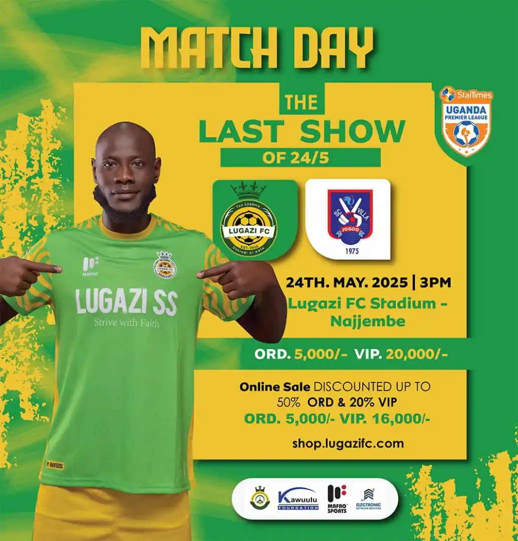 Image from Lugazi FC: 𝗠𝗔𝗧𝗖𝗛𝘿𝘼𝙔 🆚 SC Villa 🕠 3PM 🏆Uganda Premier League 🏟️ Luga...