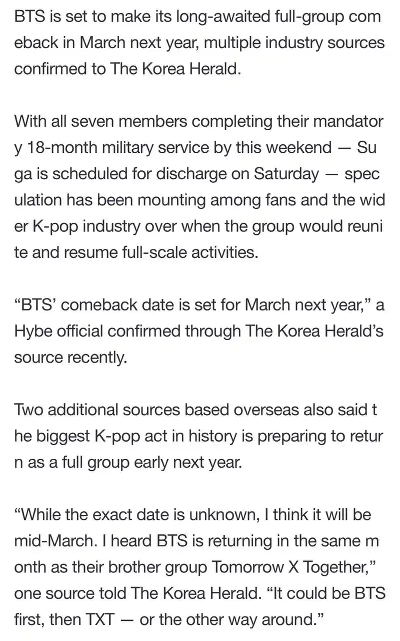 Image from BTS Earmy: NOTICIA📰  BTS está listo para hacer su tan esperado regreso de grupo ...