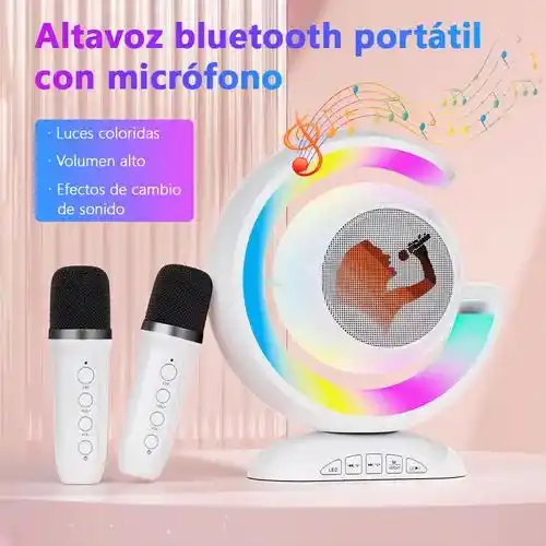 Image from NOVEDADES LA MOROCHA 🥰💗: *Nuevamente en stock* Parlante con dos micrófonos 🎤🌈 *$20.000*💸...
