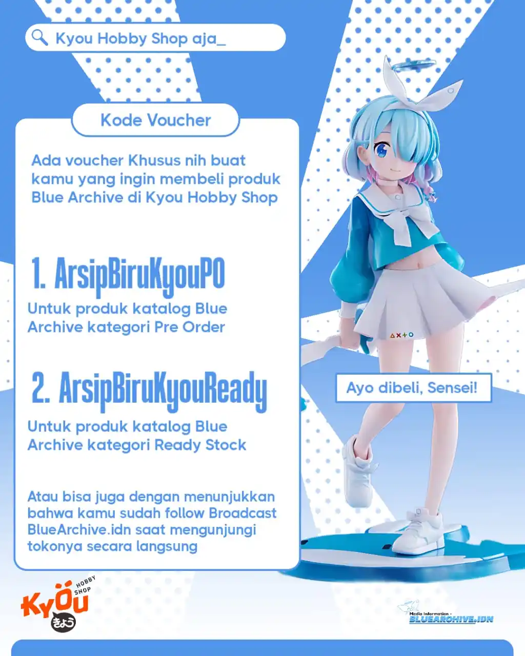 Image from Blue Archive Indonesia: ❄️ *【Partnership Feature bluearchive.idn X Kyouhobbyshop】*  Hai Orchiv...