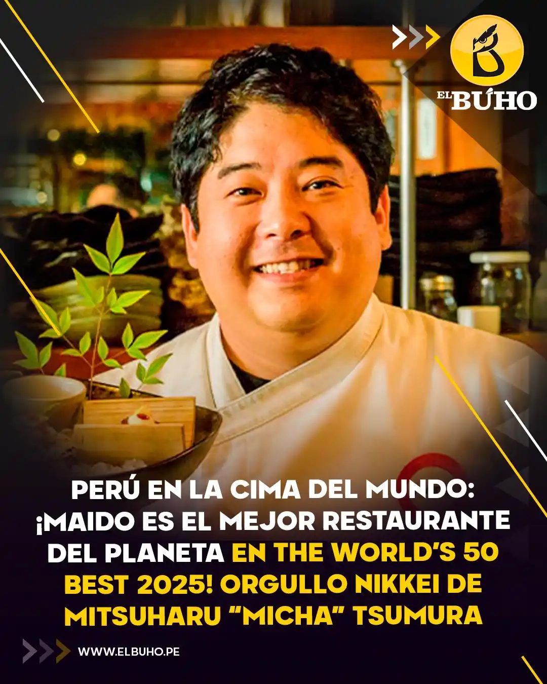 Image from El Búho.pe 🦉: 🇵🇪🍜 ¡Orgullo peruano! Maido es elegido el mejor restaurante del mun...