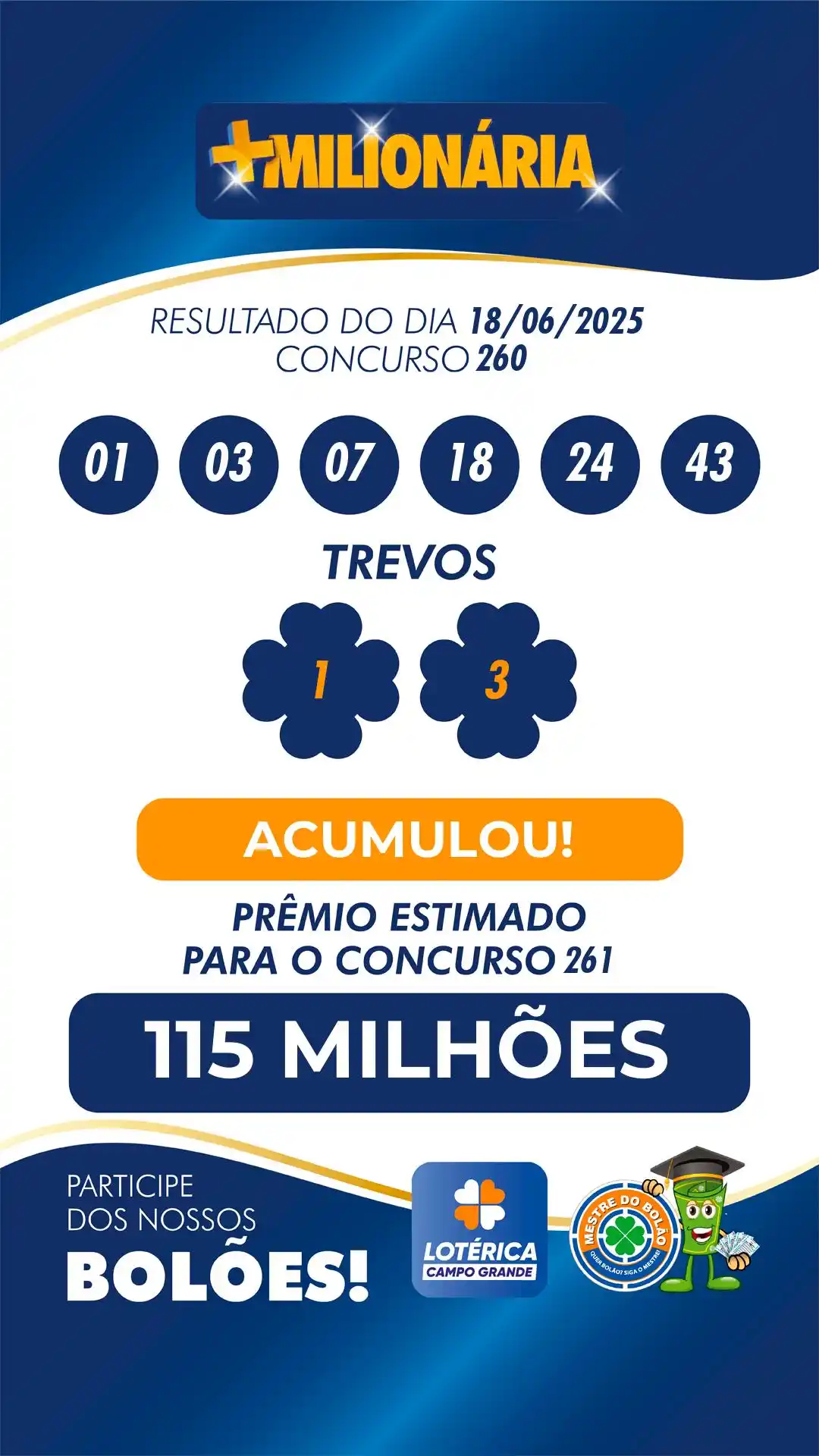 Lotérica Campo Grande | Mestre do Bolão 🍀 post