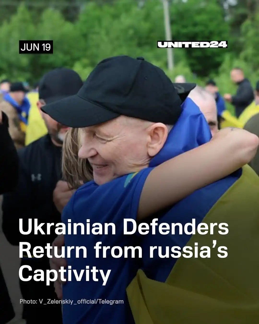 Image from UNITED24 Media: *🫡 President Zelenskyy announced the return of more Ukrainian POWs in...