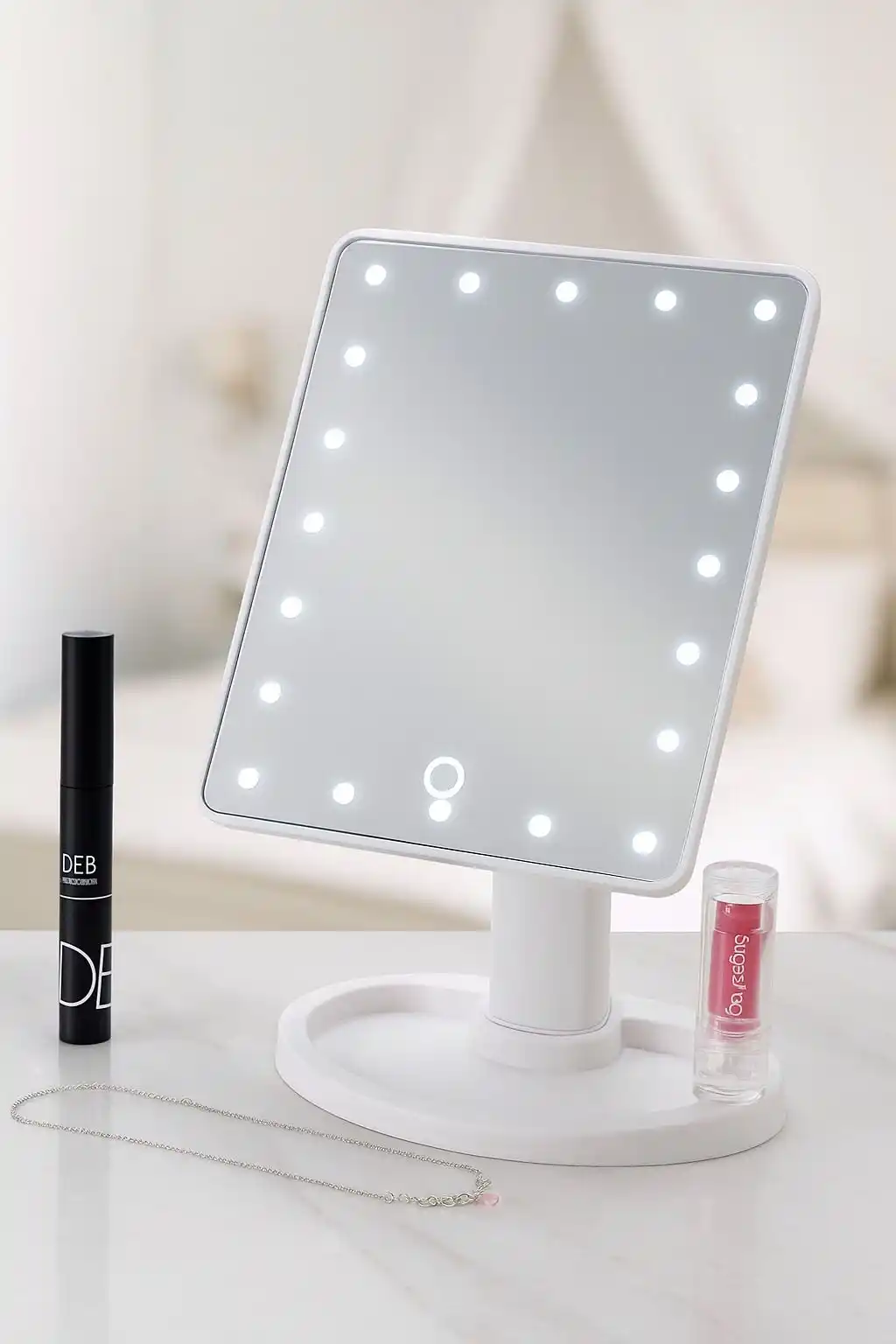 Image from NOVEDADES LA MOROCHA 🥰💗: `PRODUCTO ESTRELLA` *ESPEJO LED CUADRADO 💗 $12.000*  💡Cuenta con foc...