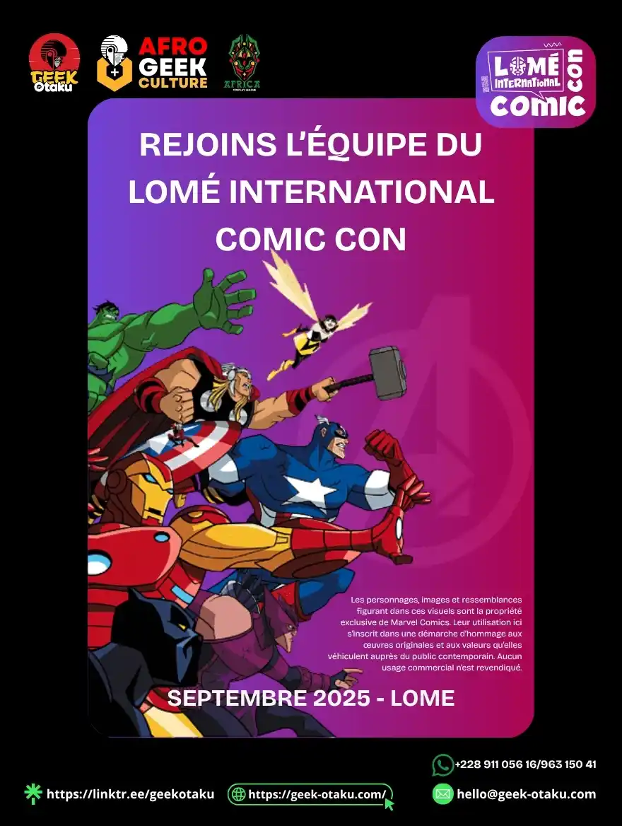 Image from Geek-Otaku: *✦ Rejoins l’équipe du Lomé International Comic Con ✦* Tu es passionn...