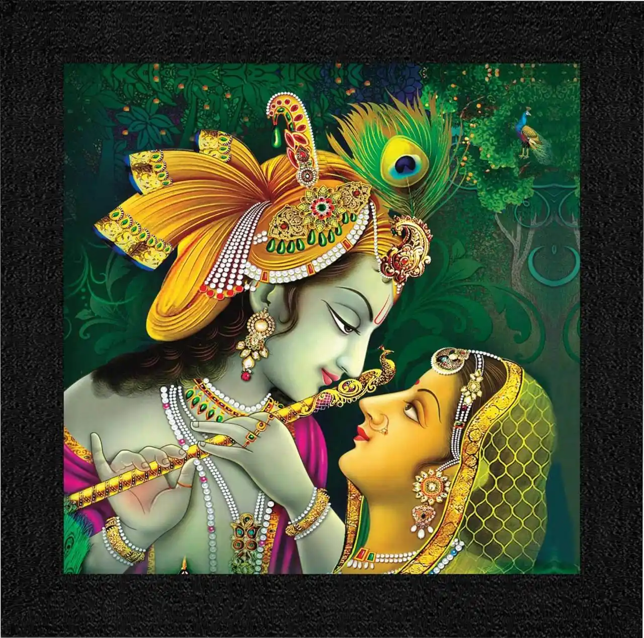Image from 💥 Loot Deals India 🔥 | Amazon ⚡ Flipkart 🛍️ Myntra 💃 Meesho 💸 Offers 🤑 Coupons 🎁 Discounts 🛒: 🔥🔥SAF paintings Religious Radha Krishna UV Coated Home Decorative Gi...