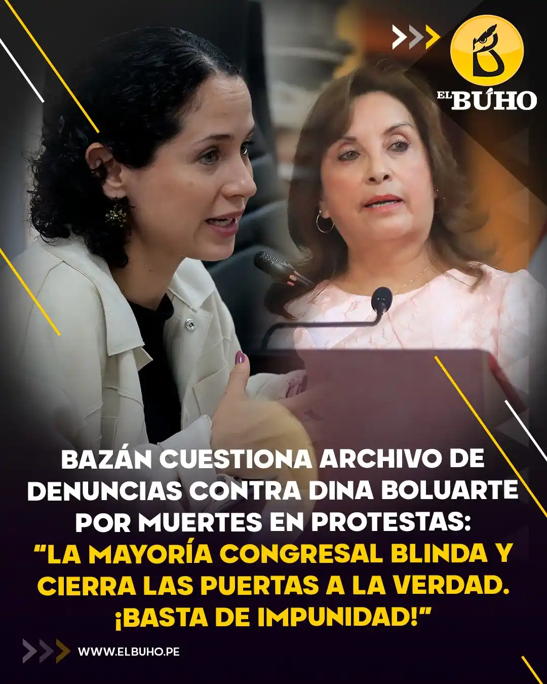 Image from El Búho.pe 🦉: ‼️‼️Sigrid Bazán cuestionó el archivo de cuatro denuncias constitucion...