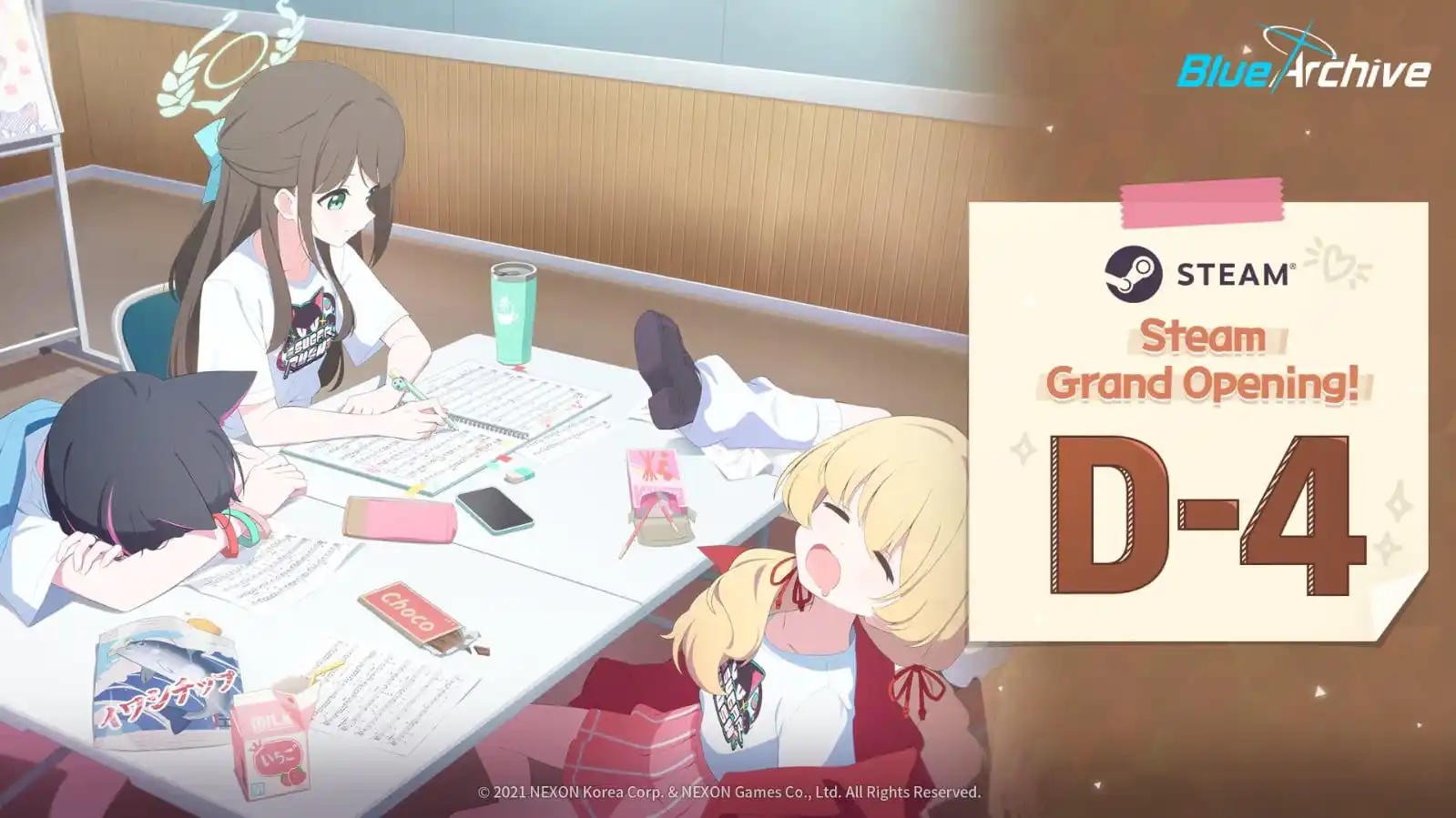 Image from Blue Archive Indonesia: *[STEAM Launch Countdown D-4]*  Peluncurannya sudah dekat! Dan tentu s...