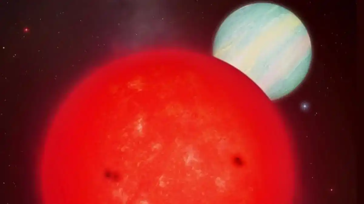 Image from Andro4all: ⭐ Una estrella diminuta ha 'dado a luz' a un gigantesco planeta: así e...