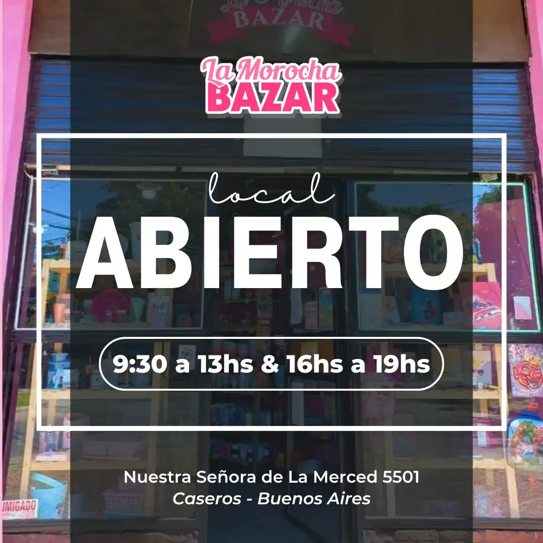 Image from NOVEDADES LA MOROCHA 🥰💗: *VIERNES 🇦🇷 LOCAL ABIERTO!!* 🕑 De 9:30hs a 13hs & 16hs a 19hs 🌟 ...