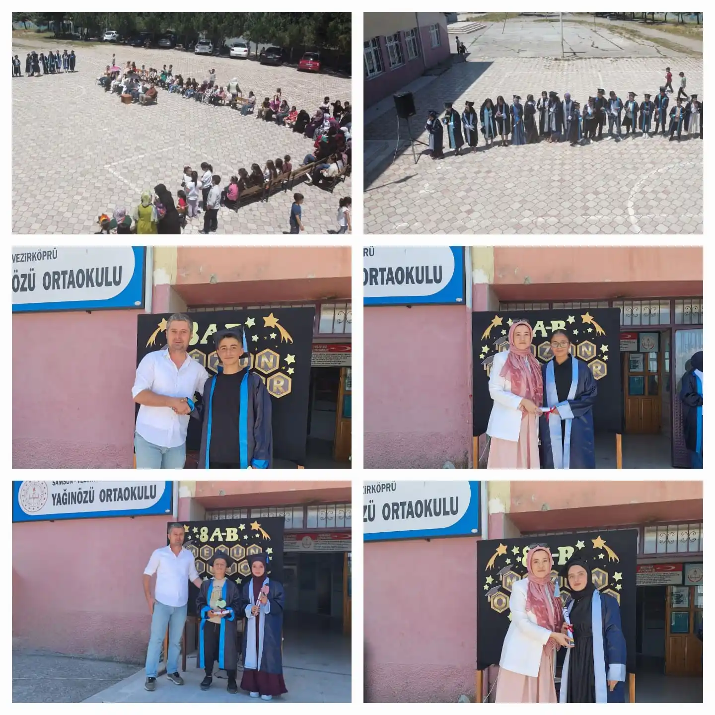 Image from Vezirköprü İlçe Milli Eğitim Müdürlüğü: *🎓 Yağınözü Ortaokulu’nda Mezuniyet Coşkusu*  Yağınözü Ortaokulu'nda ...