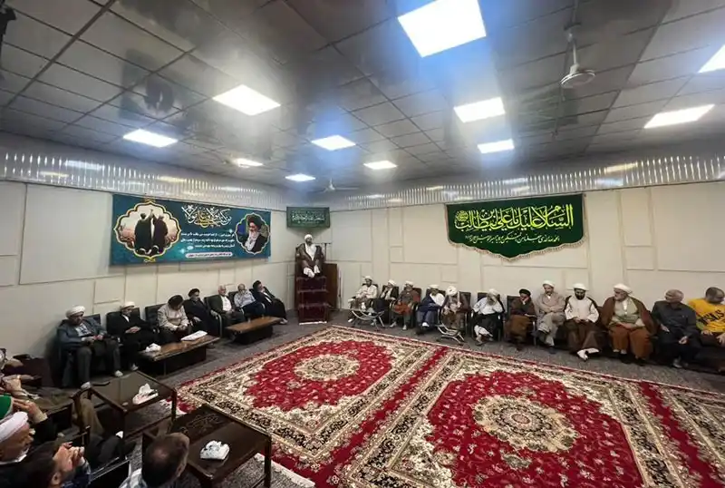 Image from AlShiraziAr: 🔹 *احتفالٌ بهيجٌ بعيدِ الغدير الأغرّ في مكتبِ سماحة المرجع الشيرازي د...