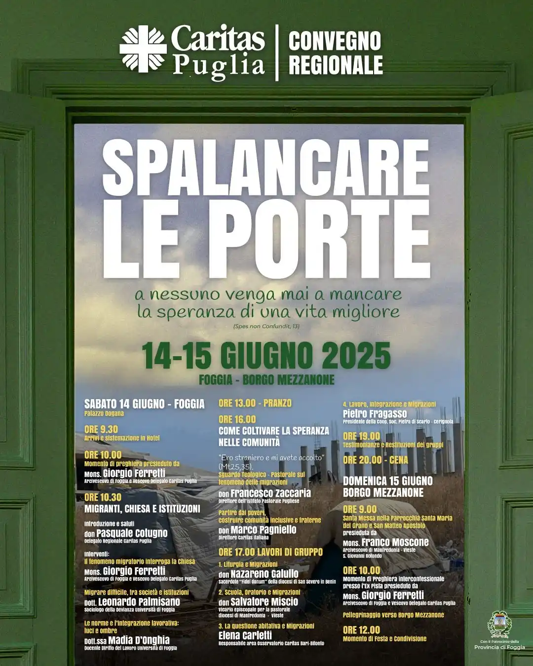 Image from Caritas Italiana: *Caritas Puglia.* 🔷 Il 14 e 15 giugno il convegno regionale a Foggia ...