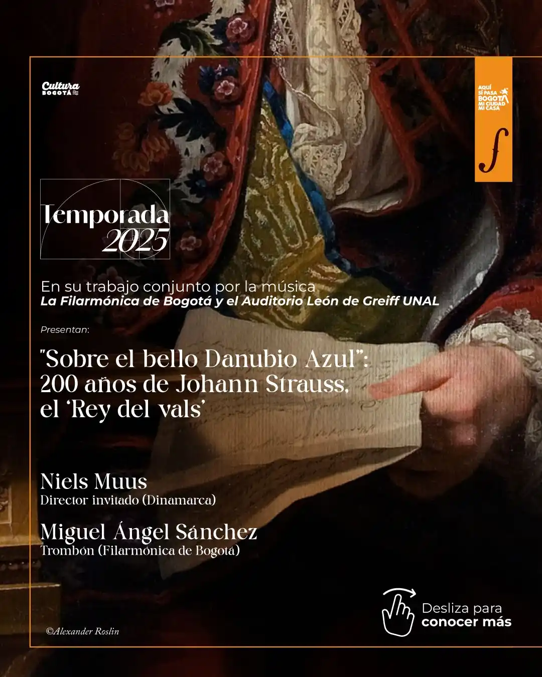 Image from Filarmónica de Bogotá: 🎻 Celebramos los 200 años del ‘Rey del vals’ con el bello Danubio Azu...